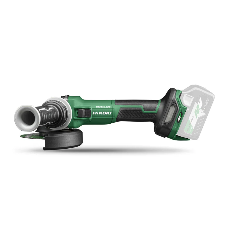 Meuleuse HIKOKI G3613DEW2Z - Ø125mm - MultiVolt 36V Brushless -  Frein - inter.autobloquant - LVH (vendu sans batterie) en HitCase III - Image 2