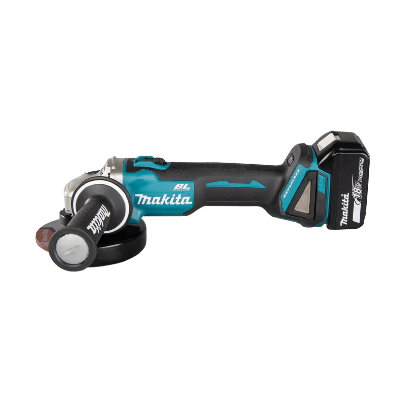 Meuleuse Ø125mm Brushless 2x4Ah 18V MAKITA DGA504RMJ Demarrage prog. et anti redemarrage - Image 2