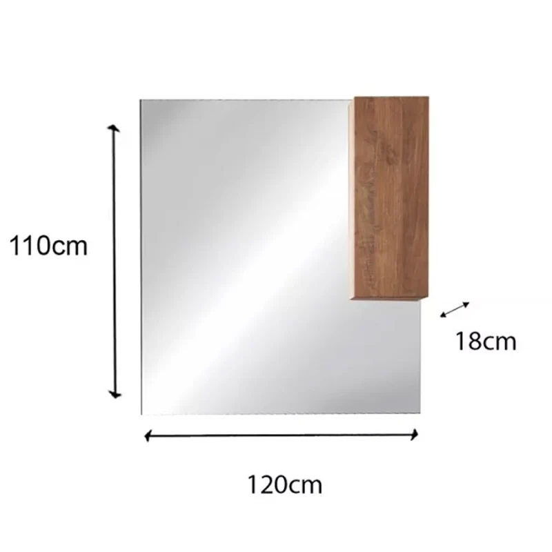 Miroir LED ROMA avec colonne - Arredobagno Campania - Image 3