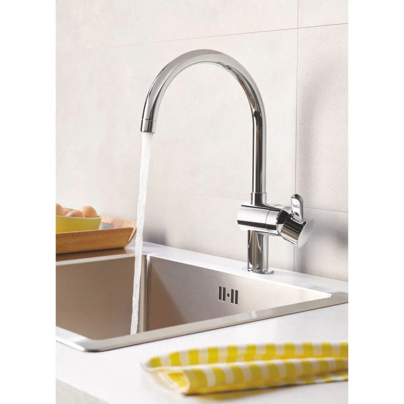 Mitigeur évier FLAIR GROHE 32452000 bec col de cygne - chrome - Image 3