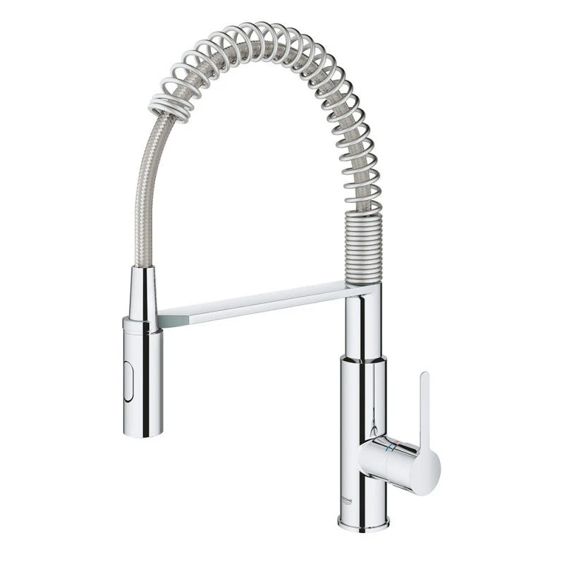 Mitigeur évier GET 360° GROHE 30361000 - col de cygne professionnel - douchette déclipsable - chromé - Image 3
