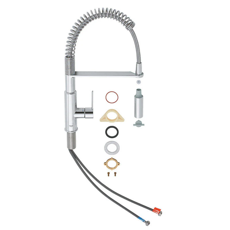 Mitigeur évier GET 360° GROHE 30361000 - col de cygne professionnel - douchette déclipsable - chromé - Image 4