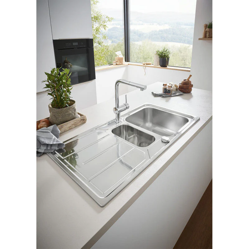 Mitigeur évier MINTA 360° GROHE 32168000 - bec haut avec mousseur extractible - chromé - Image 5