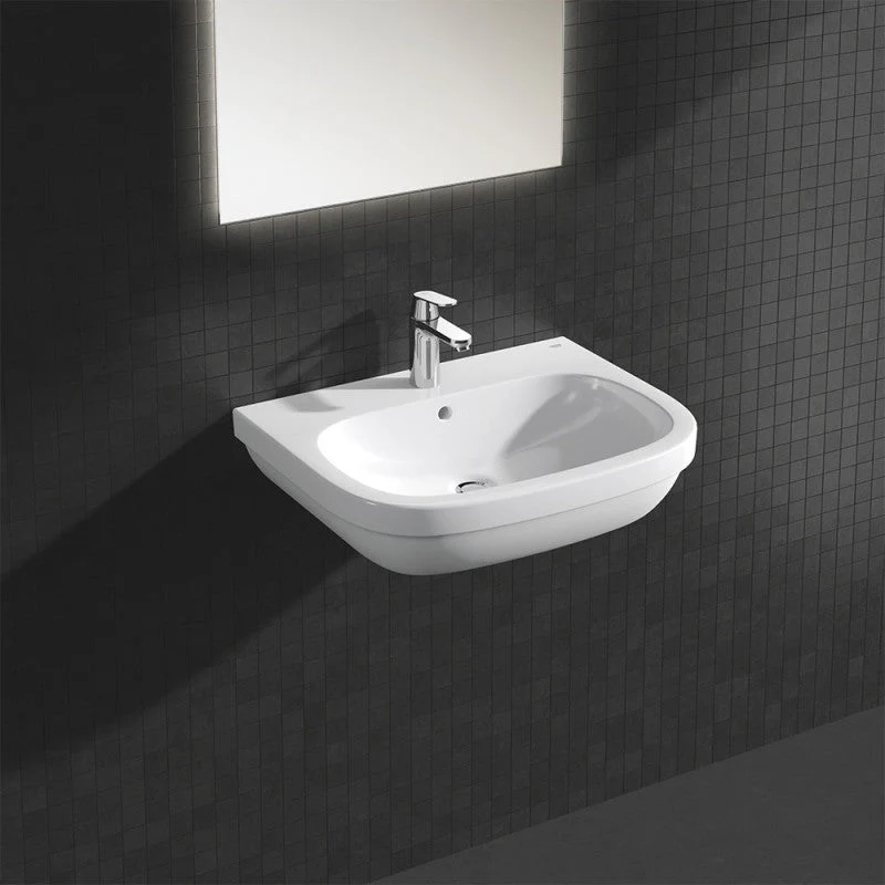 Mitigeur lavabo EUROSMART GROHE 23325000 - taille M - bec droit - avec vidage - chrome - Image 5