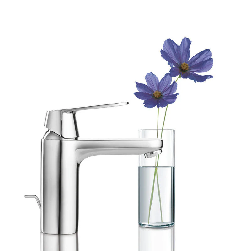 Mitigeur lavabo EUROSMART GROHE 23325000 - taille M - bec droit - avec vidage - chrome - Image 6