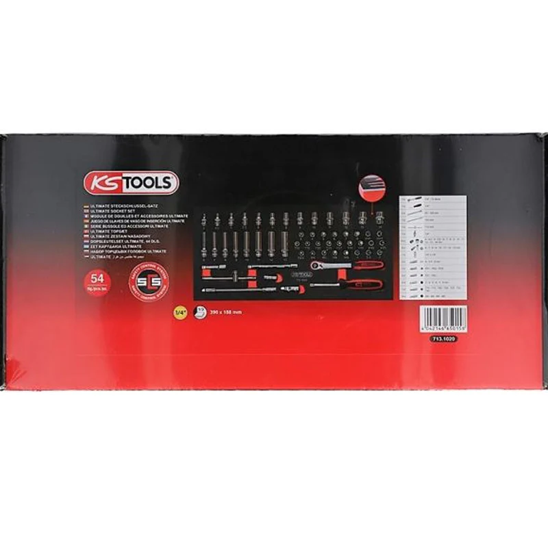 Module de douilles et accessoires ULTIMATE 1/4'', 54 pièces  - KS TOOLS - 713.1020 - Image 2