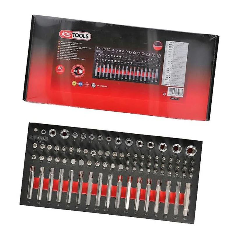 Module d'embouts de vissage et douilles TORX®, 88 pièces  - KS TOOLS - 713.5010 - Image 2