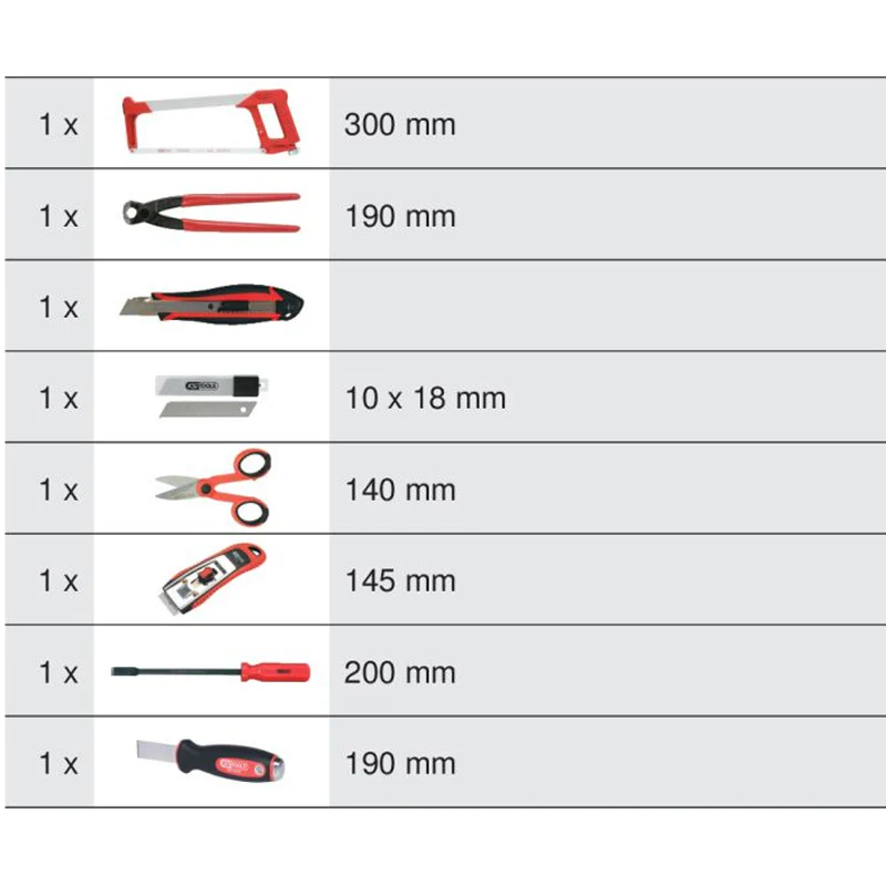 Module d'outils de coupe, 8 pièces  - KS TOOLS - 712.9009 - Image 2