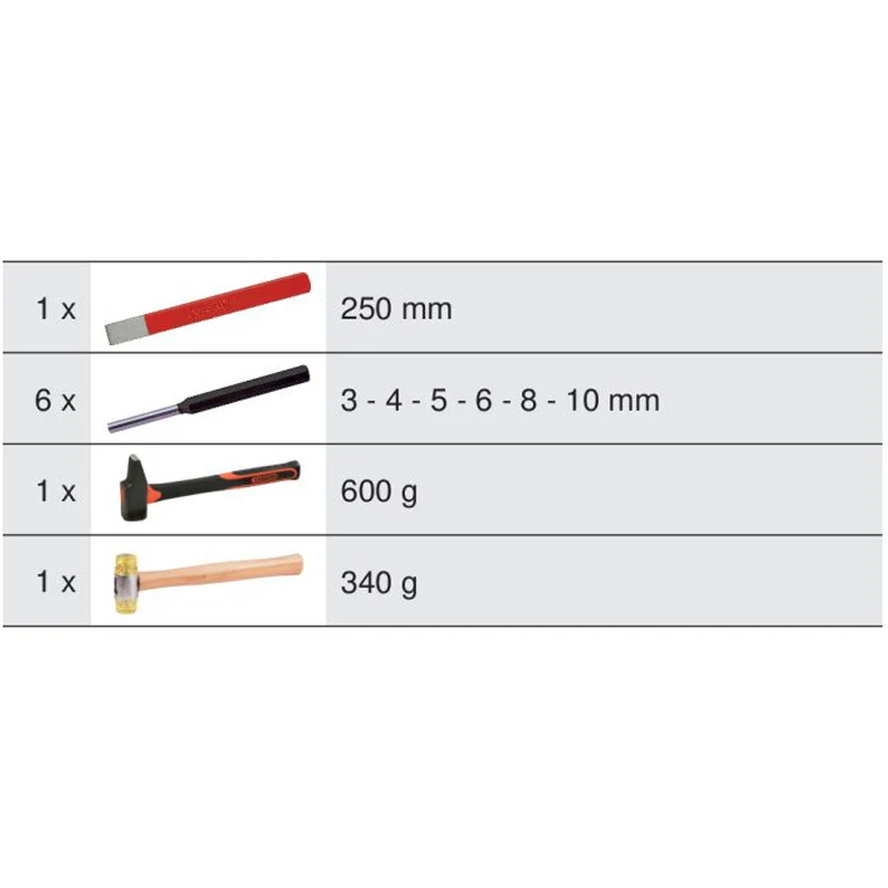 Module d'outils de frappe, 9 pièces  - KS TOOLS - 713.1102 - Image 2