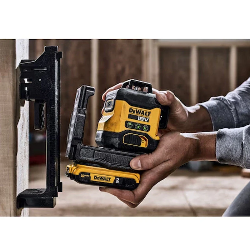 Niveau laser multi-lignes compact 3 faisceaux verts à 360° 18V DEWALT DCLE34031D1-QW avec une batterie 2,0 Ah - Image 3