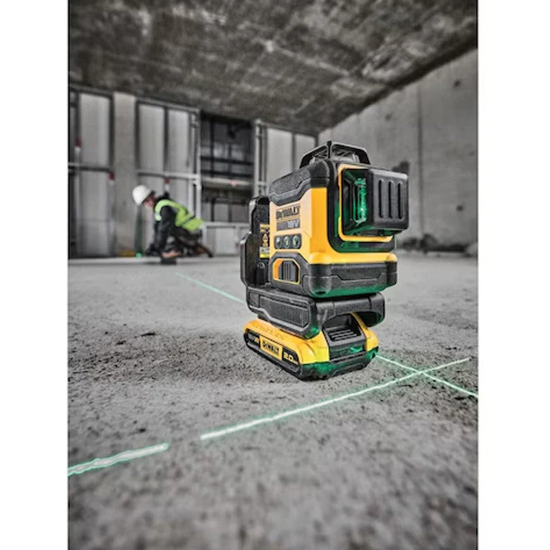 Niveau laser multi-lignes compact 3 faisceaux verts à 360° 18V DEWALT DCLE34031N-XJ - Image 5