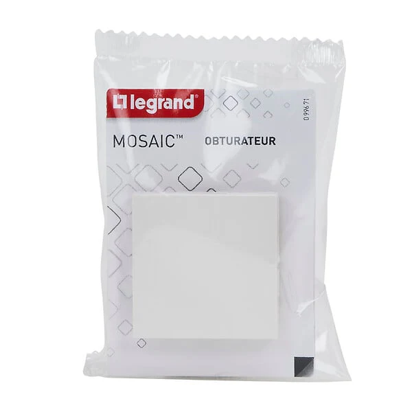 Obturateur Mosaic blanc - 2 modules - Image 2