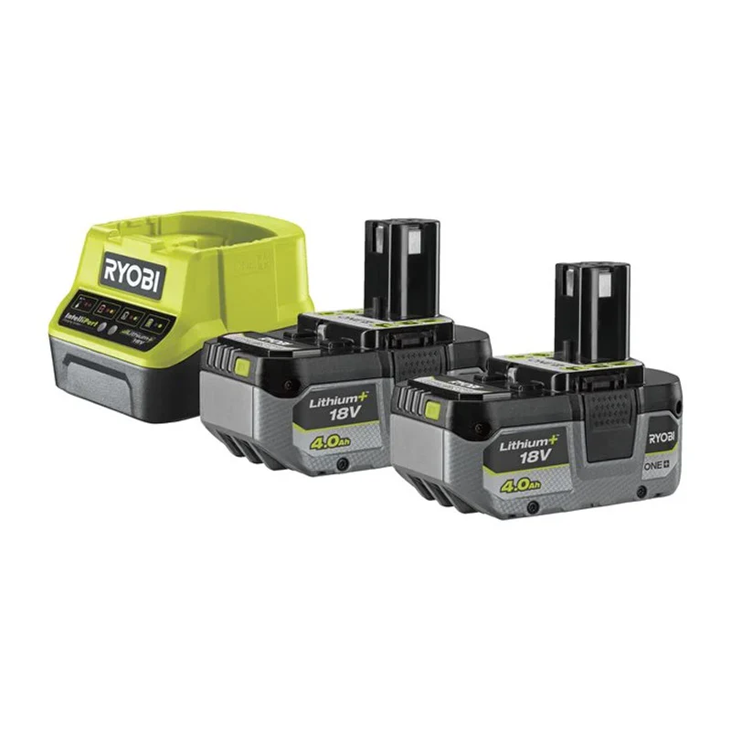 Pack 1 batterie lithium+ 18V 4,0 Ah + 1 batterie compacte lithium+ 18V 2,0 Ah + 1 chargeur rapide 2,0 A RYOBI RC18120-242X - Image 2