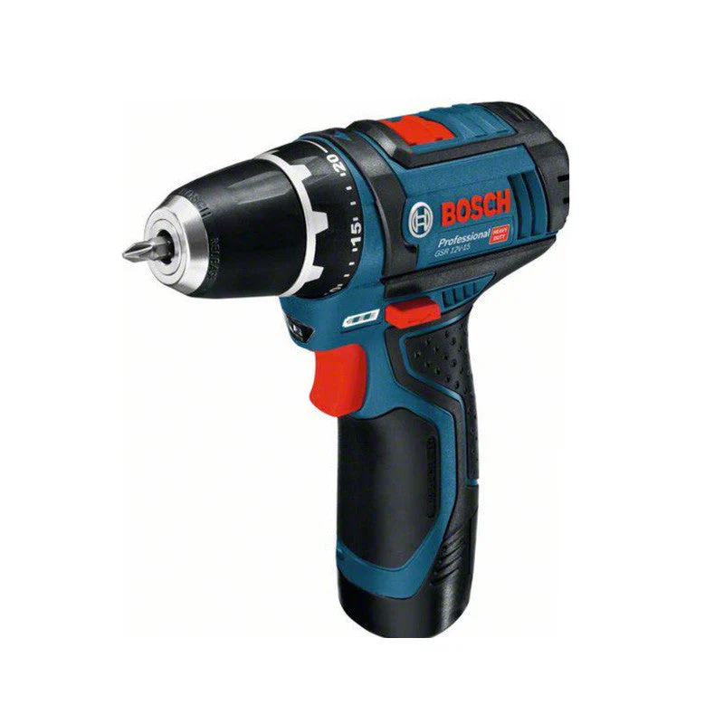 Pack 2 outils BOSCH 0615990N2U Perceuse-visseuse GSR 12V-15 + Meuleuse angulaires GWS 12V-76 + 2 batteries 2Ah 12V + chargeur en L-BOXX - Image 2