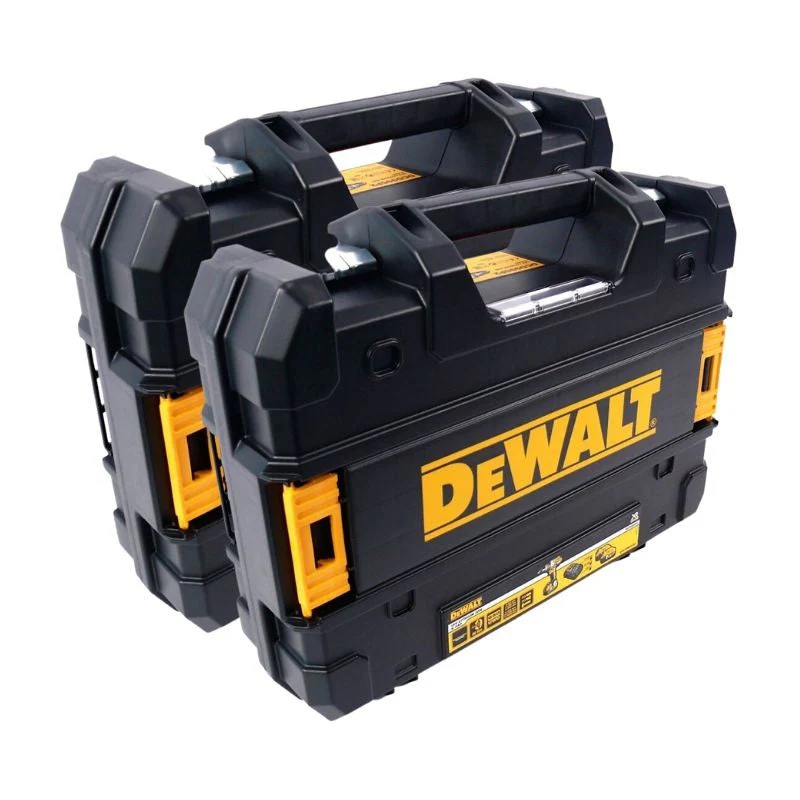 Pack 3 outils 18V DEWALT DCK384P2T-QW : perceuse-visseuse à percussion DCD796, meuleuse Ø125mm DCG405 et visseuse à choc DCF887 avec 2 coffrets et 2 batteries - Image 6