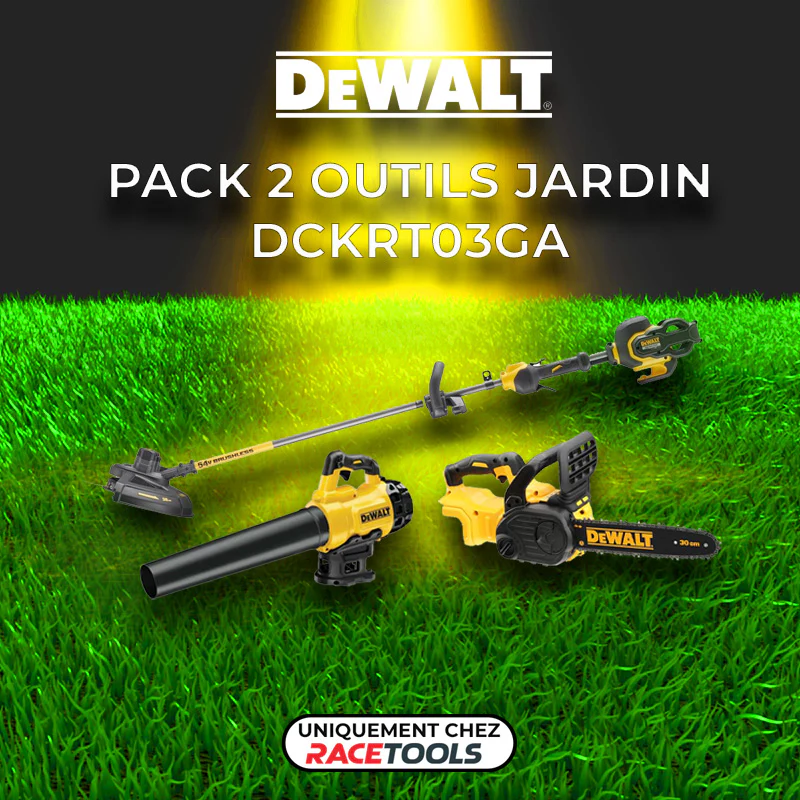 Pack 3 outils DEWALT Débrousailleuse + Tronçonneuse + Souffleur + 2 batteries + chargeur - Image 2