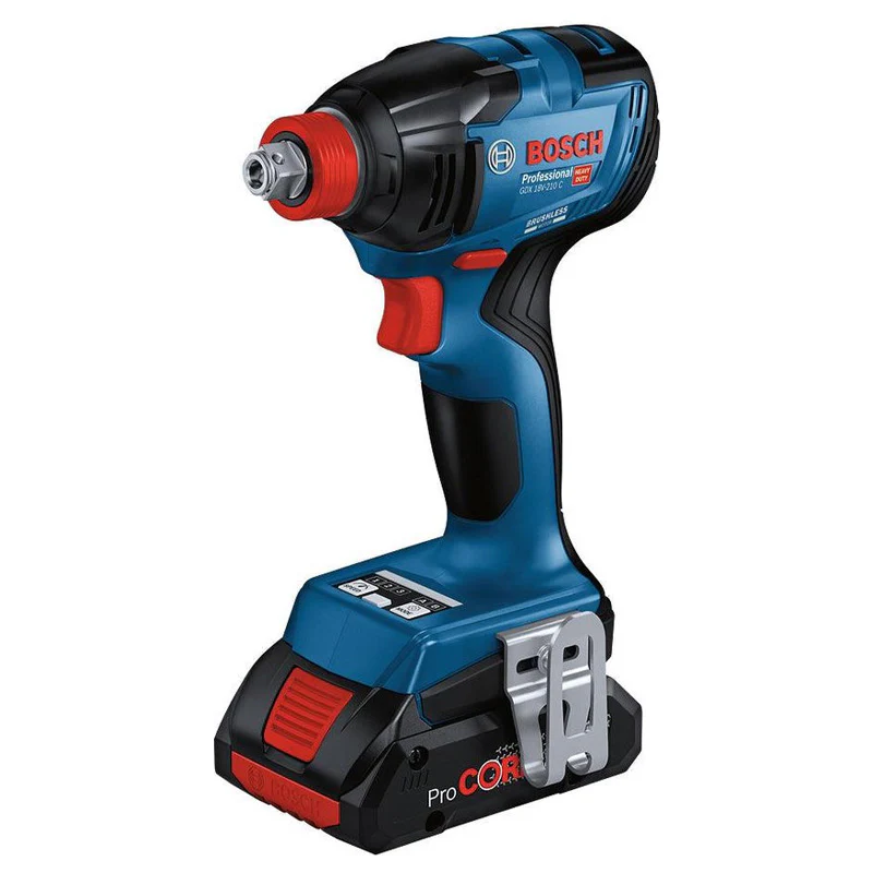 Pack 4 outils 18V BOSCH : GSR 18V-110C + GDX 18V-210C + GWS 18V-10 + GBH 18V-24C + 1 batterie 4,0 Ah (ProCORE) + 2 batteries 5,5 Ah (ProCORE) + GAL 1880CV (L) - Image 8