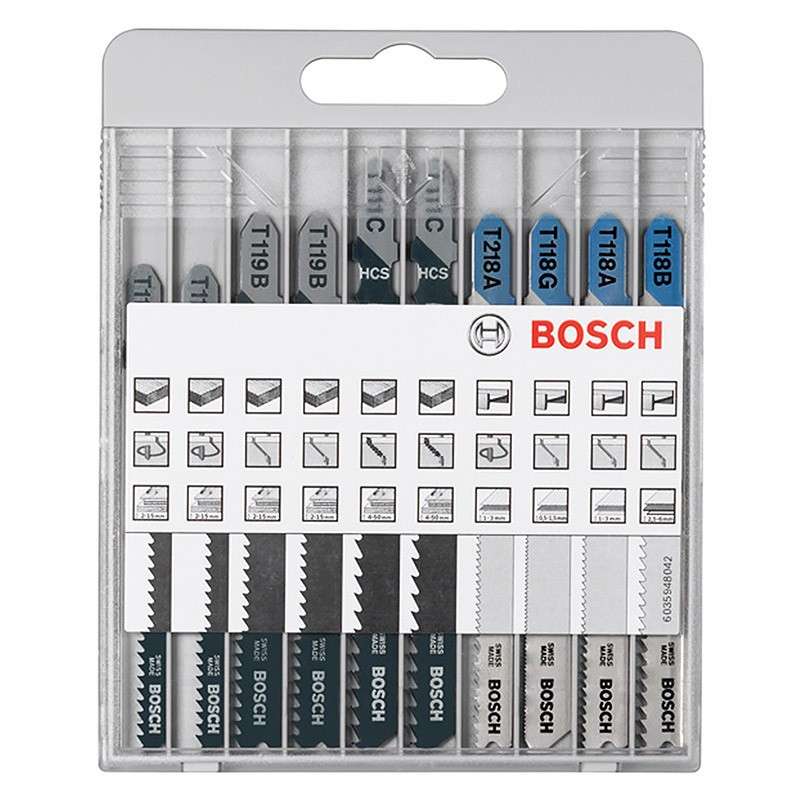 Pack de 10 Lames BOSCH PRO 2607010630 Basic for Metal and Wood pour scie sauteuse﻿﻿ (BOIS et METAL) - Image 2