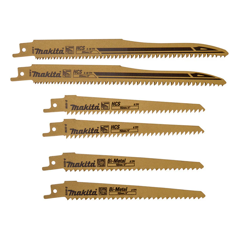 Pack de 6 lames bois pour scie récipro MAKITA B-44432 - Image 2