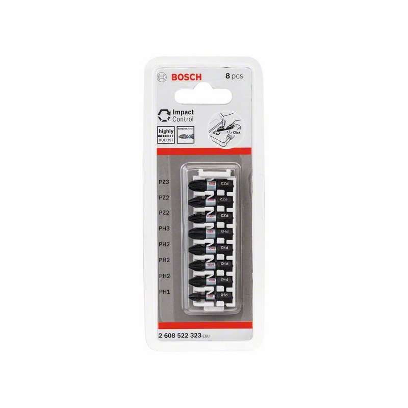 Packs d’embouts de vissage BOSCH Professional 2608522323 Impact Control (8 pièces) - Image 2