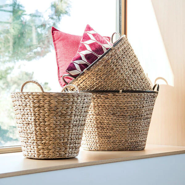 Panier à bûches Pipa - Jacinthe - Naturel - Image 3