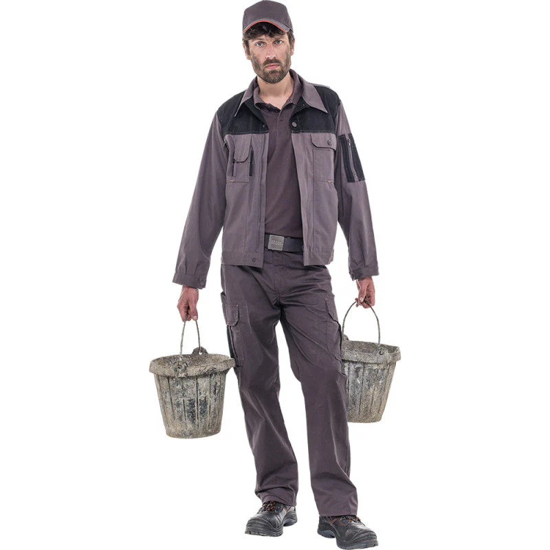 Pantalon de travail multipoches HEROCK Thor gris/noir - Image 3