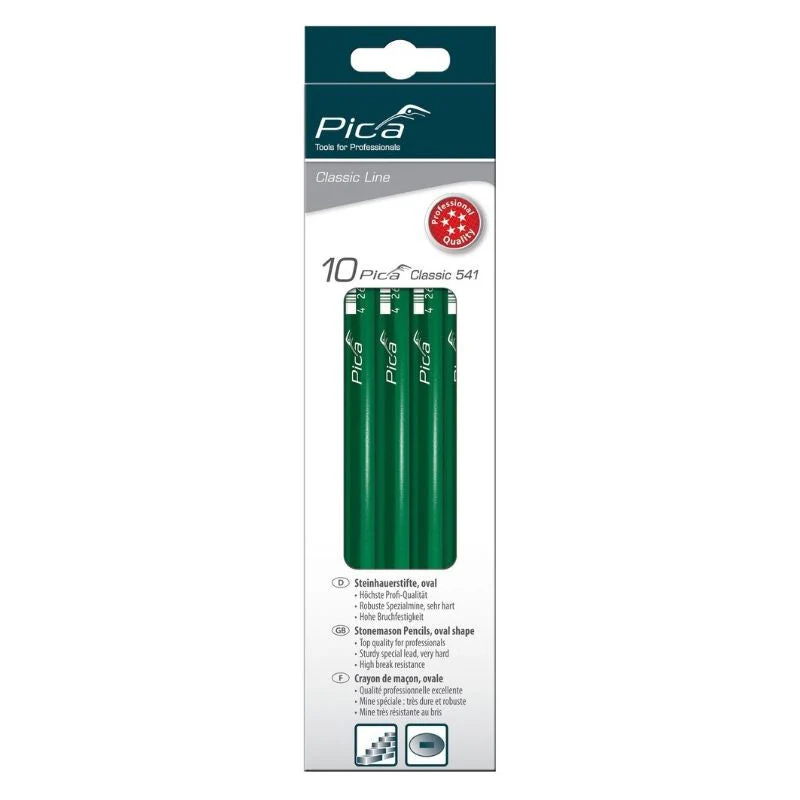 Paquet de 10 crayons maçon 541/24-10 PICA classic 541 24cm - Image 2