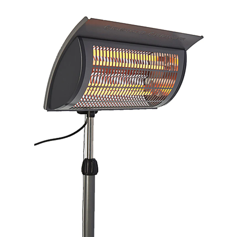 Parasol chauffant électrique Verone - Acier - Gris - 2000W - Image 3