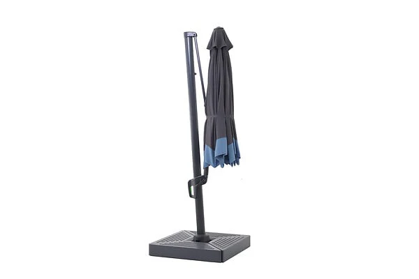 Parasol excentré - Bicolor Bleu