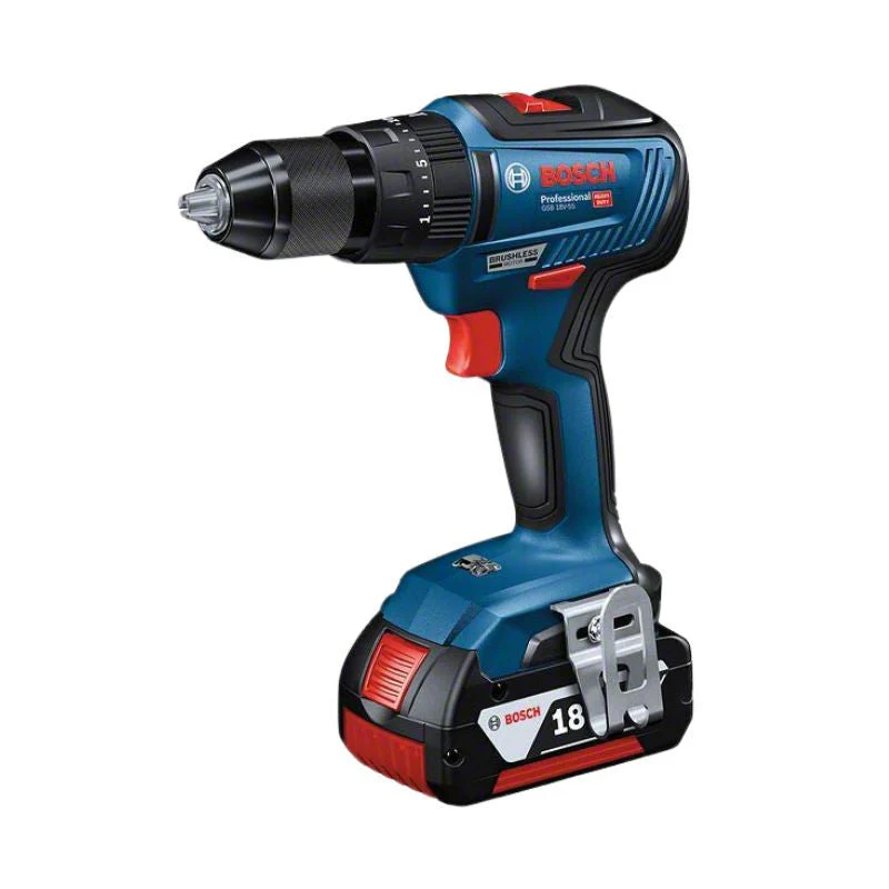 Perceuse à Percussion BOSCH  GSB 18V-55 - 06019H5300 - 2x4,0Ah GAL 18V-40 L Professional - Image 2