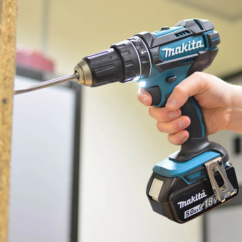 Perceuse visseuse à percussion MAKITA DHP482RTJ 18 V Li-Ion 5 Ah Ø 13 mm - Image 6