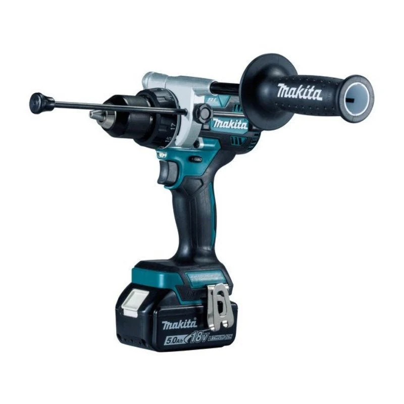 Perceuse visseuse à percussion MAKITA DHP486RTJ 18V - 2 batteries Li-ion 5 Ah + chargeur rapide + MAKPAC - Image 2