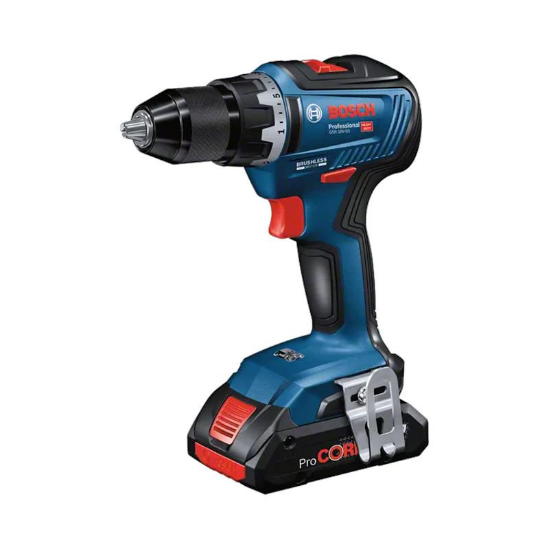Perceuse-visseuse BOSCH GSR 18V-55 - 0615A5002P Professional sans fil 18 V - 55 Nm Brushless + 3x batterie ProCORE 4,0 Ah + chargeur + L case - Image 2