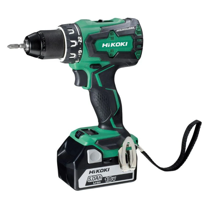 Perceuse visseuse HITACHI-HIKOKI DS18DBSLWJZ 70Nm 18V 5Ah Li-Ion Induction en coffret + 2 batteries + 1 chargeur - Image 2