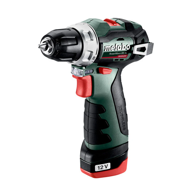 Perceuse visseuse sans fil 12 V PowerMaxx BS BL 2 x 2Ah Li-Power - METABO - 601721500 - Chargeur LC40, coffret - Image 2