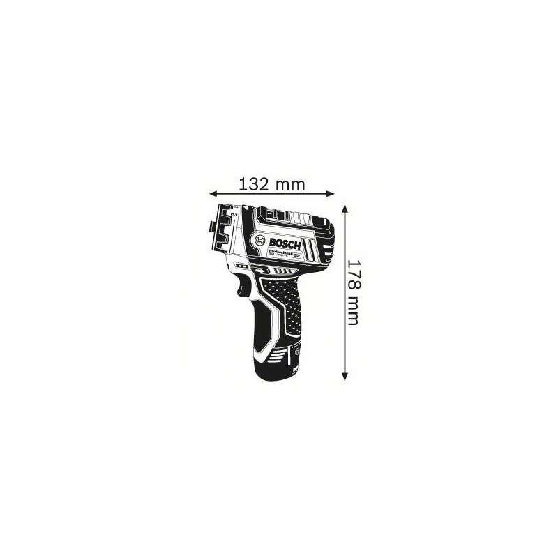 Perceuse-visseuse sans fil BOSCH 06019F6000 GSR 12V-15 FC Professional 12V Li-Ion (2x2.0Ah) - Image 6
