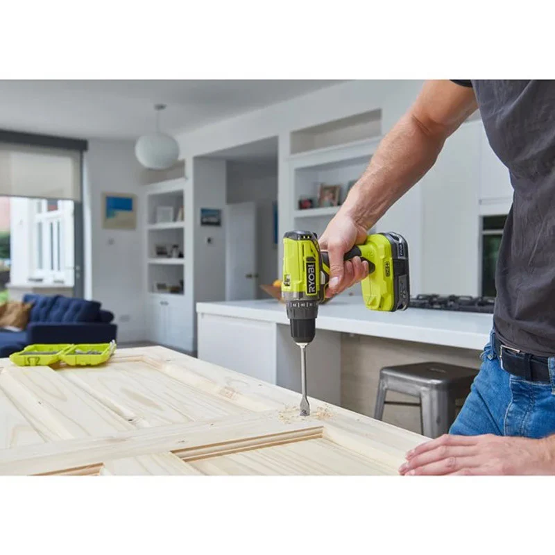 Perceuse-visseuse sans fil compacte 18 V RYOBI R18DD2-220S 40 Nm - Mandrin 10 mm - Avec 2 batteries lithium+ 2,0 Ah et un chargeur 1,5 A - Image 5
