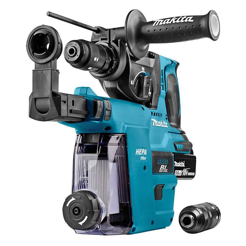 Perfo-burineur MAKITA DHR243RTJW SDS-Plus 18V Li-Ion (2x5Ah) 24 mm - Image 3