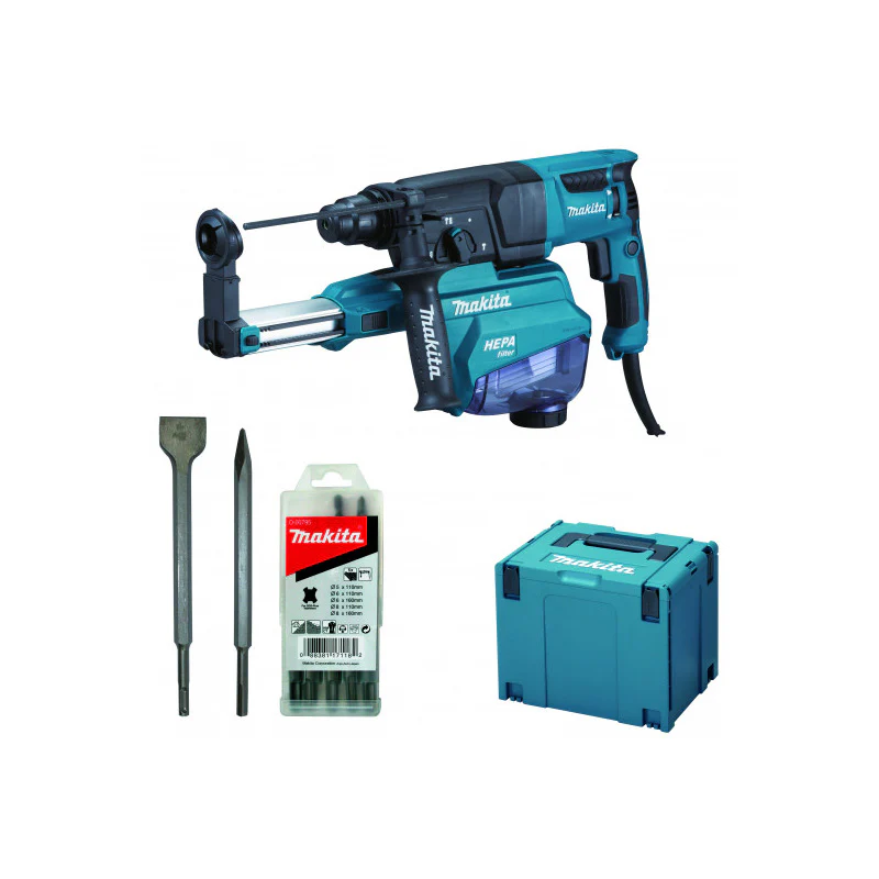 Perfo-burineur SDS-Plus MAKITA HR2652JX14 800 W - 26 mm - 2,2 J - Image 2