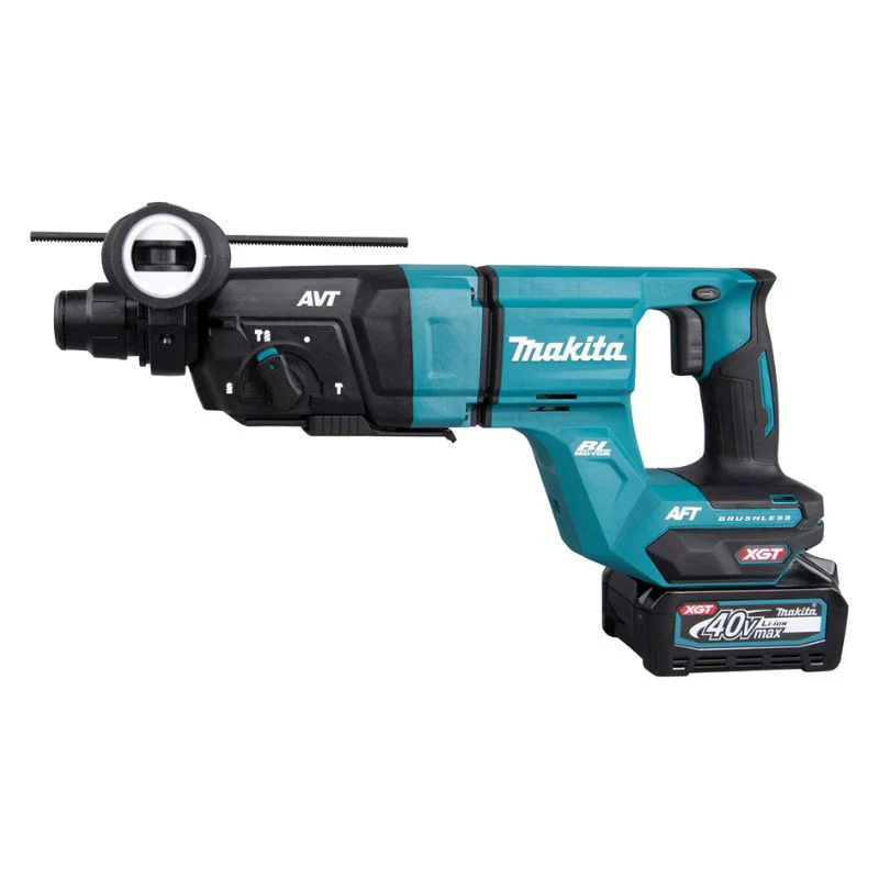Perforateur-burineur SDS-PLUS 40V max Li-Ion - 28 mm XGT avec kit d'aspiration MAKITA HR007GM202 2 x 4,0Ah + chargeur en coffret - Image 3