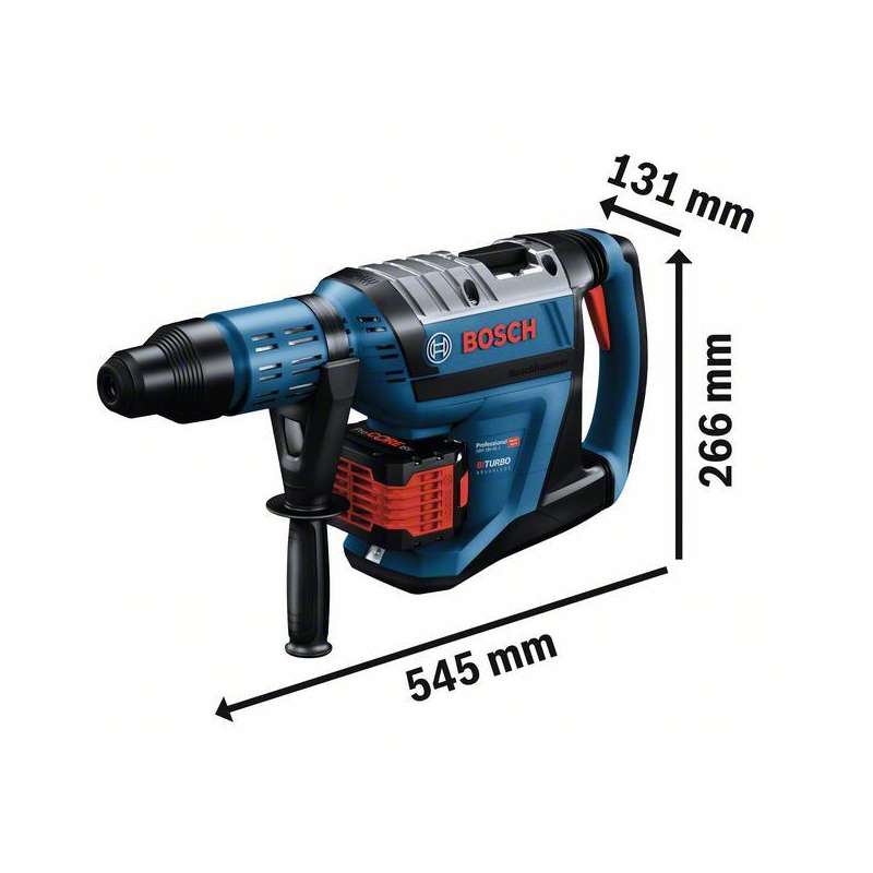 Perforateur sans-fil Bi turbo BOSCH 0611913002 - GBH 18V-45 C Professional SDS max + 2 batteries 2x12Ah - Image 3