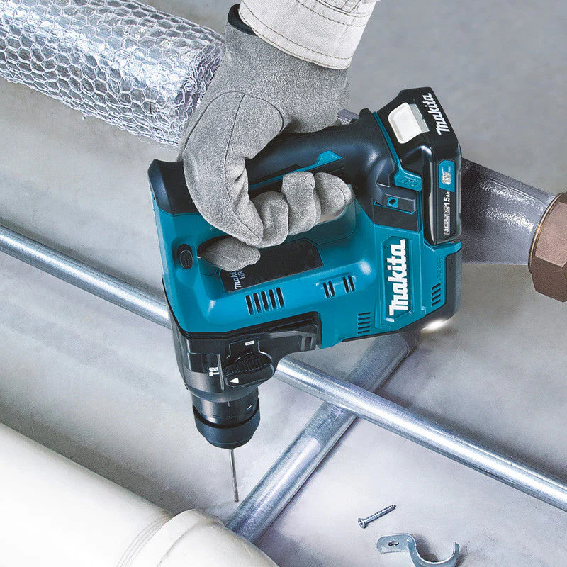 Perforateur SDS Plus 12 V CXT MAKITA HR140DSMJ Li-Ion 4 Ah 14 mm - Image 4