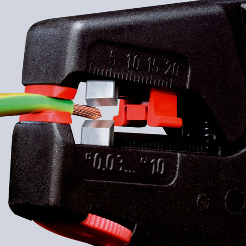 Pince à dénuder auto-ajustable 0,03 à 10 mm² - Boitier ABS - Poids faible KNIPEX - 1240200 - Image 2