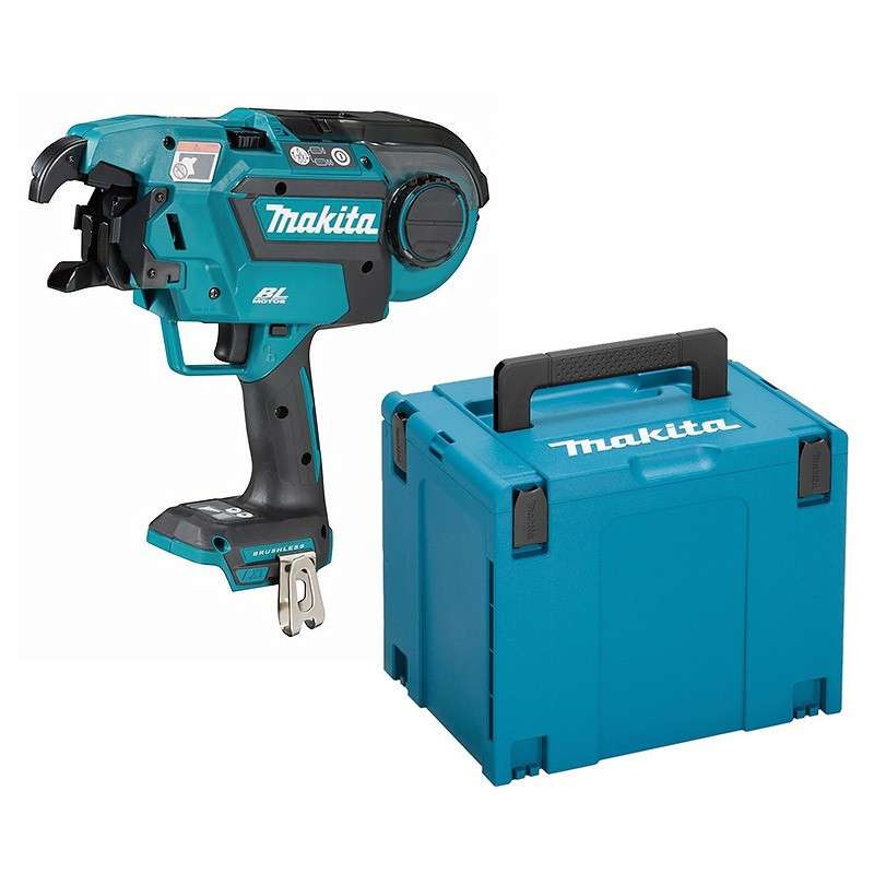 Pince a ligaturer Li-ion 18 V MAKITA DTR180ZJ (vendu sans batterie) + Lot de 50 bobines de fil à ligaturer MAKITA 199137-9 Ø 0.8 mm - Image 2