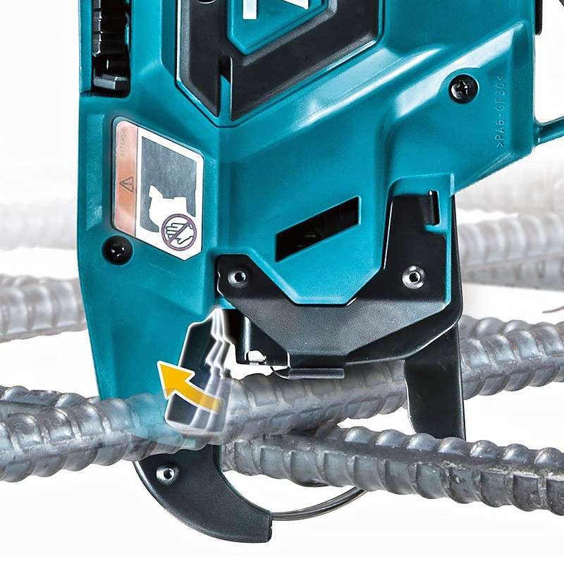 Pince a ligaturer Li-ion 18 V MAKITA DTR180ZJ (vendu sans batterie) + Lot de 50 bobines de fil à ligaturer MAKITA 199137-9 Ø 0.8 mm - Image 4