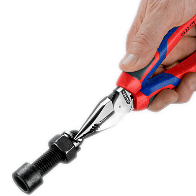Pince universelle multifonctions 185mm avec tranchant - Bi-matière KNIPEX - 822185 - Image 2