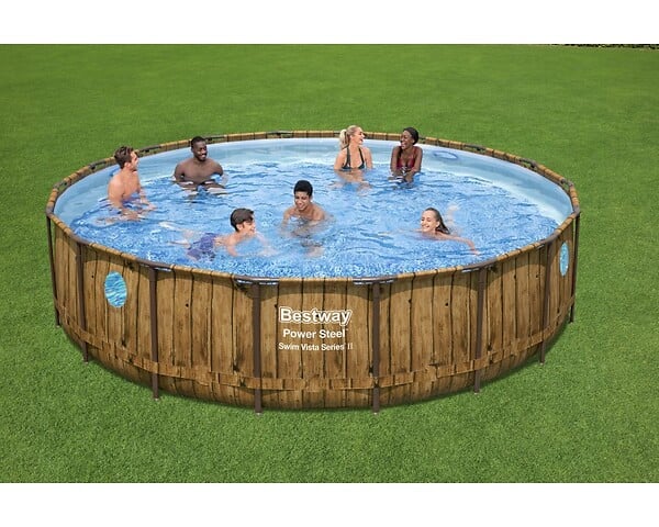 Piscine tubulaire Power Steel - Ronde - D549xH122cm - Image 2