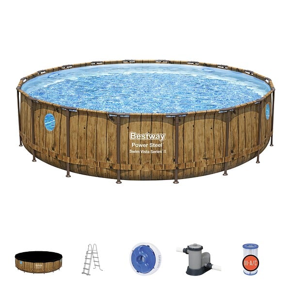 Piscine tubulaire Power Steel - Ronde - D549xH122cm - Image 6