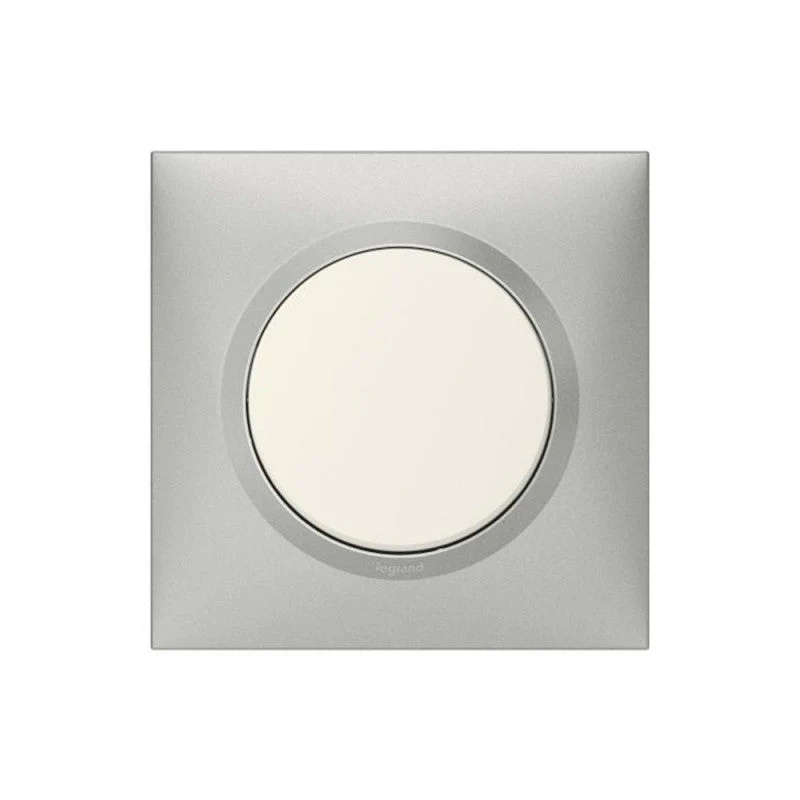 Plaque Dooxie - 1 poste - carré - aluminium LEGRAND