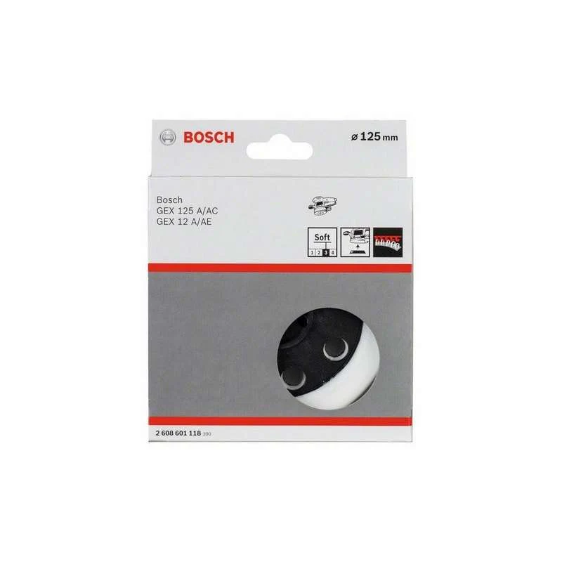 Plateau de ponçage Ø 125 mm BOSCH 2608601118 souple pour ponceuses excentriques - Image 2
